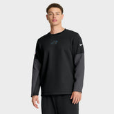 Carolina Panthers Sideline Coach Therma-FIT Long Sleeve T-Shirt - Black - Nike