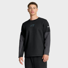 Carolina Panthers Sideline Coach Therma-FIT Long Sleeve T-Shirt - Black - Nike