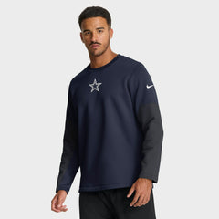 Dallas Cowboys Sideline Coach Therma-FIT Long Sleeve T-Shirt - Navy - Nike