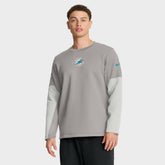 Miami Dolphins Sideline Coach Therma-FIT Long Sleeve T-Shirt - Gray - Nike