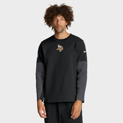 Minnesota Vikings Sideline Coach Therma-FIT Long Sleeve T-Shirt - Black - Nike