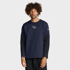 Tennessee Titans Sideline Coach Therma-FIT Long Sleeve T-Shirt - Navy - Nike