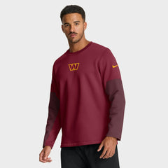 Washington Commanders Sideline Coach Therma-FIT Long Sleeve T-Shirt - Burgundy - Nike