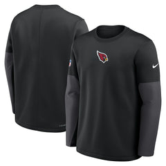 Arizona Cardinals Sideline Coach Therma-FIT Long Sleeve T-Shirt - Black - Nike