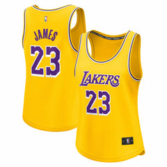 Fanatics LeBron James Los Angeles Lakers Women's Fast Break Player Jersey Icon Edition Gold