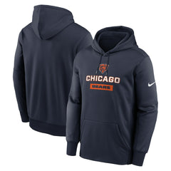 Chicago Bears Toss Sweep Performance Pullover Hoodie - Navy - Nike