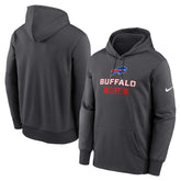 Buffalo Bills Toss Sweep Performance Pullover Hoodie - Anthracite - Nike