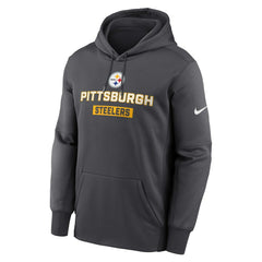 Pittsburgh Steelers Toss Sweep Performance Pullover Hoodie - Anthracite - Nike