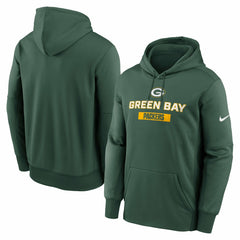 Green Bay Packers Toss Sweep Performance Pullover Hoodie - Green - Nike