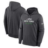 New York Jets Toss Sweep Performance Pullover Hoodie - Anthracite - Nike