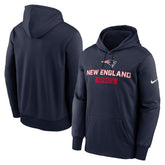 New England Patriots Toss Sweep Performance Pullover Hoodie - Navy - Nike