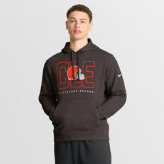 Cleveland Browns Busted Play Club Fleece Pullover Hoodie - Brown - Nike