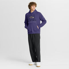 Baltimore Ravens Busted Play Club Fleece Pullover Hoodie - Purple - Nike