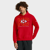 Kansas City Chiefs Busted Play Club Fleece Pullover Hoodie - Red - Nike