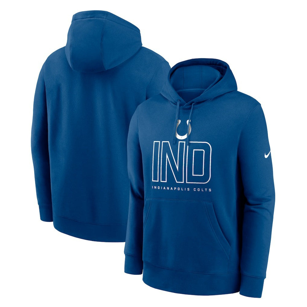 Indianapolis Colts Busted Play Club Fleece Pullover Hoodie - Royal - Nike
