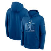 Indianapolis Colts Busted Play Club Fleece Pullover Hoodie - Royal - Nike