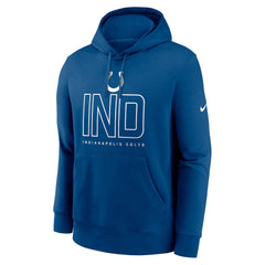 Indianapolis Colts Busted Play Club Fleece Pullover Hoodie - Royal - Nike