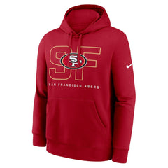 San Francisco 49ers Busted Play Club Fleece Pullover Hoodie - Scarlet - Nike