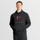 Atlanta Falcons Busted Play Club Fleece Pullover Hoodie - Black - Nike