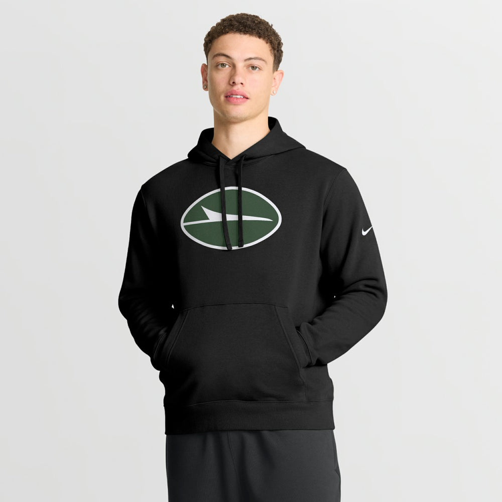 New York Jets Club Fleece Pullover Hoodie - Black - Nike