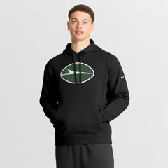 New York Jets Club Fleece Pullover Hoodie - Black - Nike