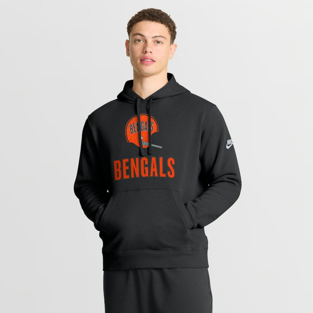Cincinnati Bengals Best Season Rewind Club Pullover Hoodie - Black - Nike