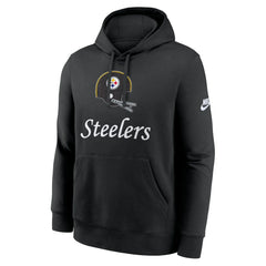 Pittsburgh Steelers Best Season Rewind Club Pullover Hoodie - Black - Nike