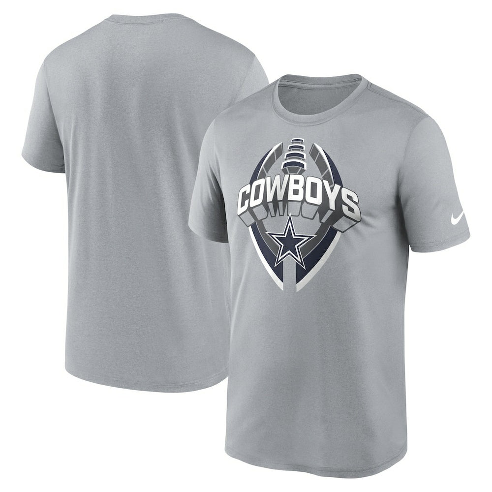 Dallas Cowboys Legend Icon Performance T-Shirt - Gray - Nike