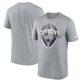 Dallas Cowboys Legend Icon Performance T-Shirt - Gray - Nike