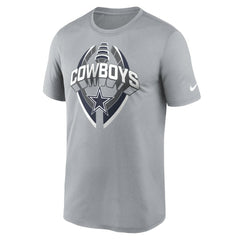 Dallas Cowboys Legend Icon Performance T-Shirt - Gray - Nike