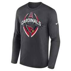 Arizona Cardinals Primetime Legend Icon Performance Long Sleeve T-Shirt - Anthracite - Nike