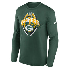 Green Bay Packers Primetime Legend Icon Performance Long Sleeve T-Shirt - Green - Nike