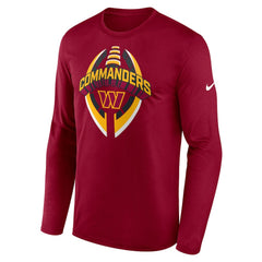 Washington Commanders Primetime Legend Icon Performance Long Sleeve T-Shirt - Burgundy - Nike