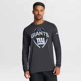 New York Giants Primetime Legend Icon Performance Long Sleeve T-Shirt - Anthracite - Nike