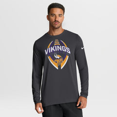 Minnesota Vikings Primetime Legend Icon Performance Long Sleeve T-Shirt - Anthracite - Nike