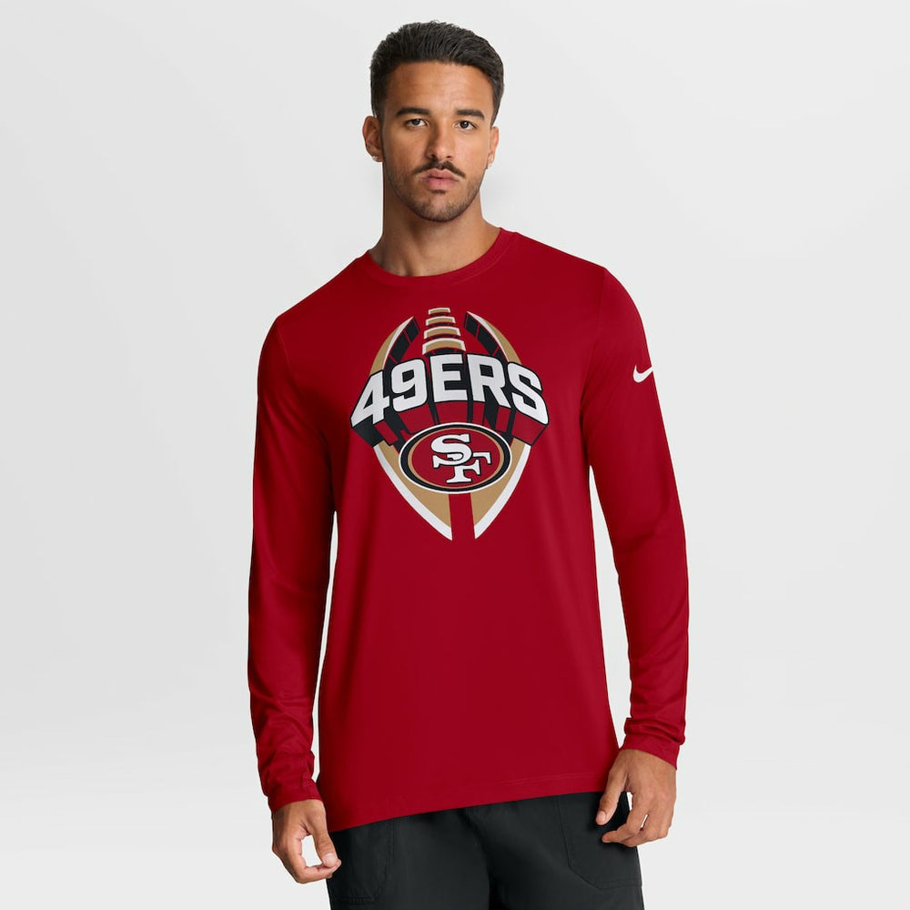 San Francisco 49ers Primetime Legend Icon Performance Long Sleeve T-Shirt - Scarlet - Nike