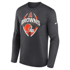 Cleveland Browns Primetime Legend Icon Performance Long Sleeve T-Shirt - Anthracite - Nike