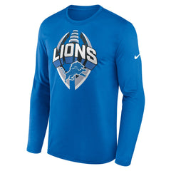 Detroit Lions Primetime Legend Icon Performance Long Sleeve T-Shirt - Blue - Nike
