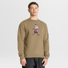 Cleveland Browns Swing Pass Rewind Club Pullover Sweatshirt - Brown - Nike