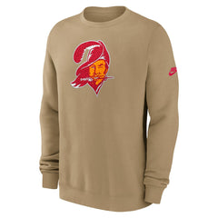 Tampa Bay Buccaneers Swing Pass Rewind Club Pullover Sweatshirt - Tan - Nike
