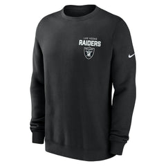Las Vegas Raiders Primetime Club Fleece Pullover Sweatshirt - Black - Nike