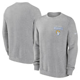 Los Angeles Rams Primetime Club Fleece Pullover Sweatshirt - Heather Gray - Nike