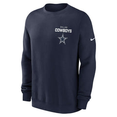 Dallas Cowboys Primetime Club Fleece Pullover Sweatshirt - Navy - Nike