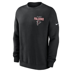 Atlanta Falcons Primetime Club Fleece Pullover Sweatshirt - Black - Nike