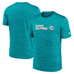 Miami Dolphins Big & Tall Primetime Reverse Play Velocity Performance T-Shirt - Aqua - Nike
