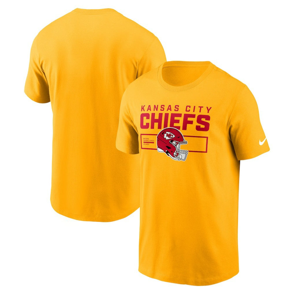 Kansas City Chiefs Primetime Helmet Essential T-Shirt - Gold - Nike