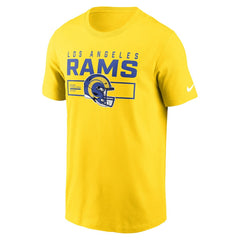 Los Angeles Rams Primetime Helmet Essential T-Shirt - Gold - Nike