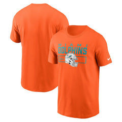 Miami Dolphins Primetime Helmet Essential T-Shirt - Orange - Nike