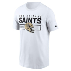 New Orleans Saints Primetime Helmet Essential T-Shirt - White - Nike