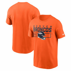 Denver Broncos Primetime Helmet Essential T-Shirt - Orange - Nike
